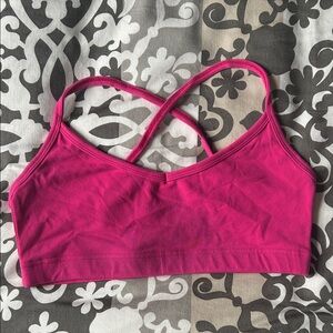 Women's Pink Cross-Back Bralette